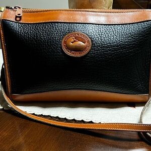 Dooney & Bourke Black and Brown Crossbody Bag